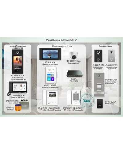 ДМФ-004. IP-домофонные системы BAS-IP. BAS-IP в Архангельске