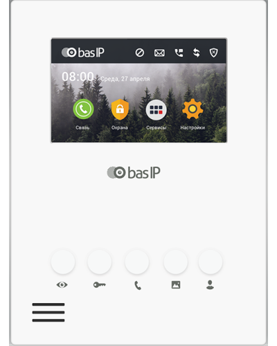 AU-04LA (AU-04L) WHITE. Монитор IP-домофона. BAS-IP в Архангельске