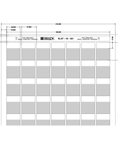 ELAT-18-361-2.5 (уп. 2500 шт.): Этикетка в Архангельске