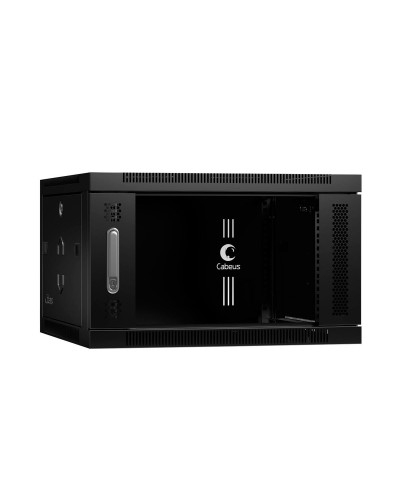 SH-05F-6U60/35-BK (8608c). Шкаф телекоммуникационный 19 настенный 6U. CABEUS в Архангельске