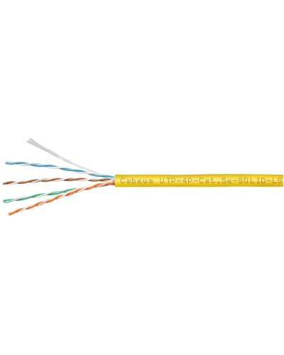UTP-4P-Cat.5e-SOLID-LSZH-YL (9780c). Кабель «витая пара» (LAN) для структурированных систем связи. CABEUS в Архангельске