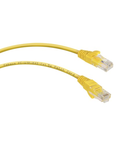 PC-UTP-RJ45-Cat.5e-5m-YL (7688c), желтый. Патч-корд медный. CABEUS в Архангельске