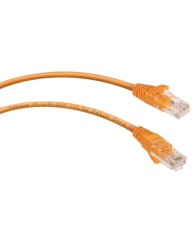 PC-UTP-RJ45-Cat.5e-3m-OR (7685c), оранжевый. Патч-корд медный. CABEUS в Архангельске