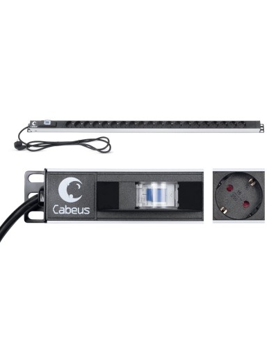 PDU-16-20S-B (9551c). Блок розеток. CABEUS в Архангельске
