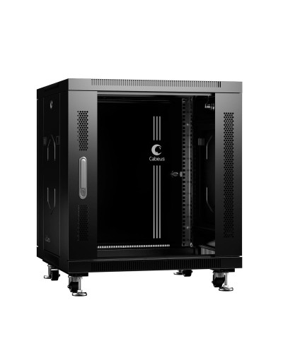 SH-05C-12U60/60-BK (8554c). Шкаф телекоммуникационный 19 напольный 12U. CABEUS в Архангельске