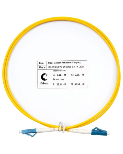 FOP(s)-9-LC-LC-0,5m (8807c). Патч-корд оптический. CABEUS в Архангельске