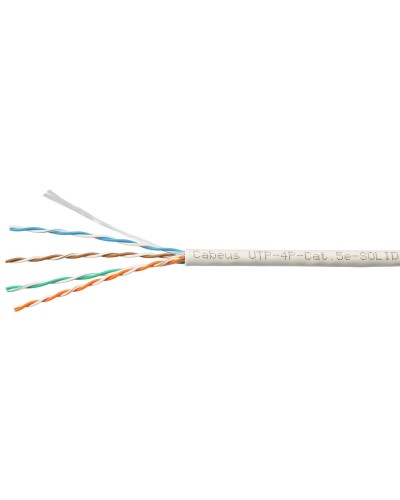 UTP-4P-Cat.5e-SOLID-LSLTx-GY-100 (10945c-5). Кабель «витая пара» (LAN) для структурированных систем связи. CABEUS в Архангельске