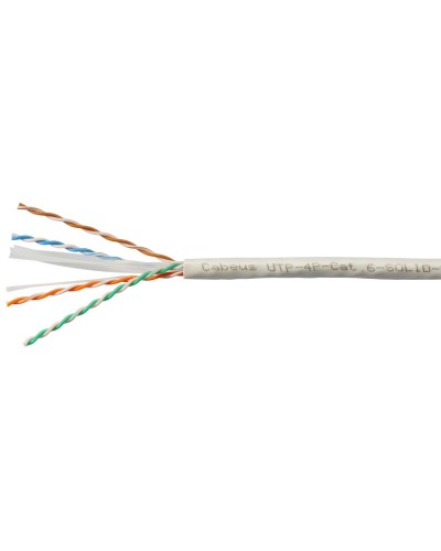 UTP-4P-Cat.6-SOLID-LSZH-WH (11871c). Кабель «витая пара» (LAN) для структурированных систем связи. CABEUS в Архангельске