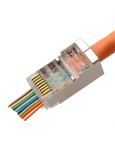 8P8C-SH-C6-FC (100 шт) (10797c). Разъем RJ-45. CABEUS в Архангельске