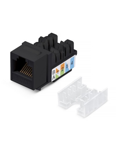 KJ-RJ45-Cat.6-90-SW-BK (10102c). Вставка Keystone Jack RJ-48. CABEUS в Архангельске