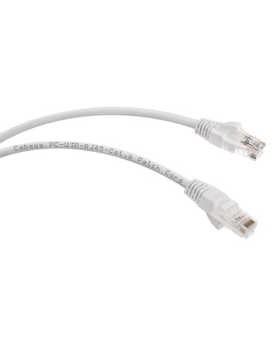 PC-UTP-RJ45-Cat.6-2m-WH (8672c), белый. Патч-корд медный. CABEUS в Архангельске