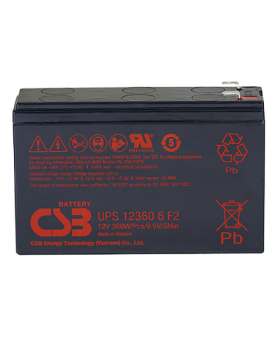 CSB UPS 123606. Аккумулятор герметичный свинцово-кислотный. CSB в Архангельске