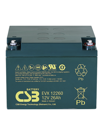 CSB EVX 12260. Аккумулятор герметичный свинцово-кислотный. CSB в Архангельске