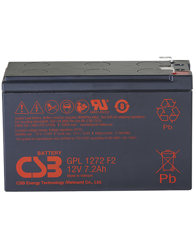 CSB GPL 1272 F2 FR. Аккумулятор герметичный свинцово-кислотный. CSB в Архангельске