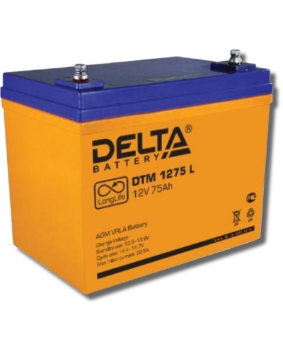 Delta DTM 1275 L. Аккумулятор герметичный свинцово-кислотный. Delta в Архангельске