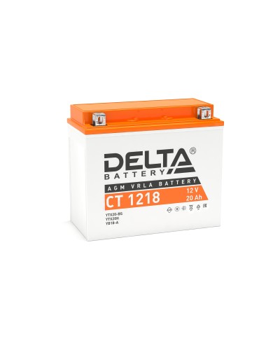 Delta CT 1218. Аккумулятор герметичный свинцово-кислотный стартерный. Delta в Архангельске