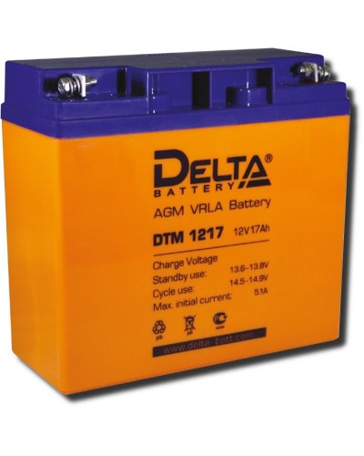 Delta DTM 1217. Аккумулятор герметичный свинцово-кислотный. Delta в Архангельске