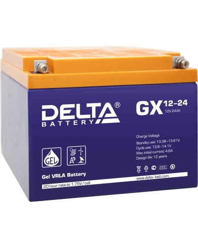 Delta GX 12-24. Аккумулятор герметичный свинцово-кислотный. Delta в Архангельске