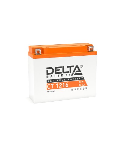 Delta CT 1216. Аккумулятор герметичный свинцово-кислотный стартерный. Delta в Архангельске