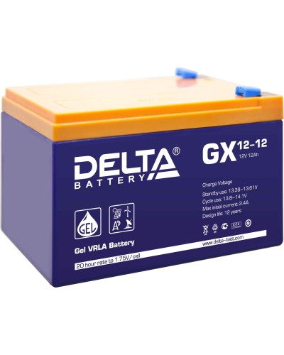 Delta GX 12-12. Аккумулятор герметичный свинцово-кислотный. Delta в Архангельске