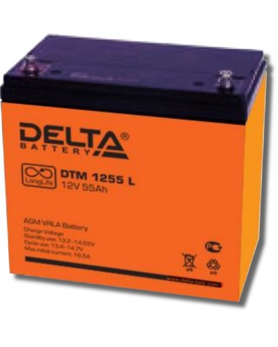 Delta DTM 1255 L. Аккумулятор герметичный свинцово-кислотный. Delta в Архангельске