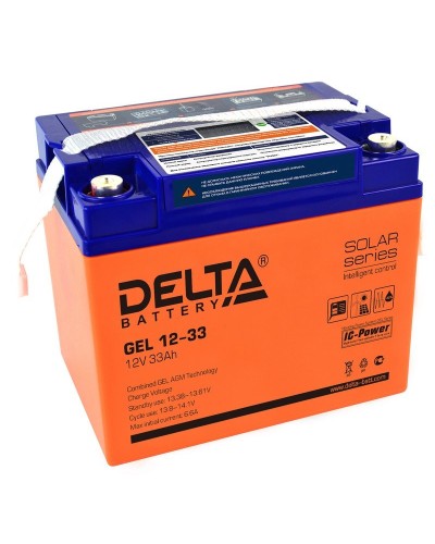 Delta GEL 12-33. Аккумулятор герметичный свинцово-кислотный. Delta в Архангельске