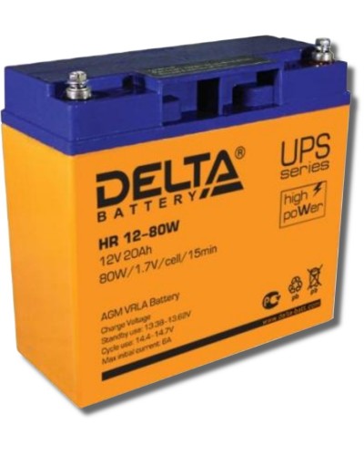 Delta HR 12-80 W. Аккумулятор герметичный свинцово-кислотный. Delta в Архангельске