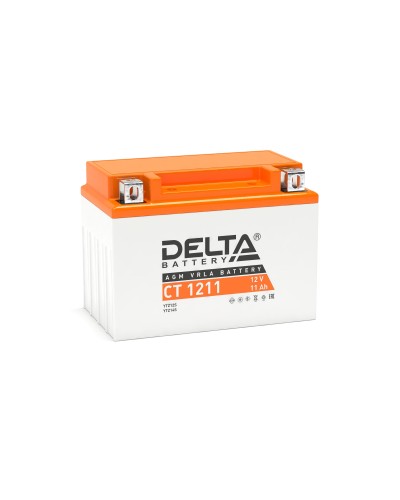 Delta CT 1211. Аккумулятор герметичный свинцово-кислотный стартерный. Delta в Архангельске