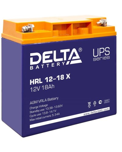 Delta HRL 12-18 X. Аккумулятор герметичный свинцово-кислотный. Delta в Архангельске