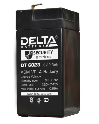 Delta DT 6023 (75мм). Аккумулятор герметичный свинцово-кислотный. Delta в Архангельске