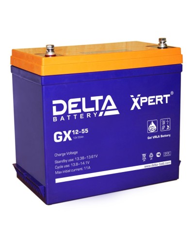 Delta GX 12-55. Аккумулятор герметичный свинцово-кислотный. Delta в Архангельске