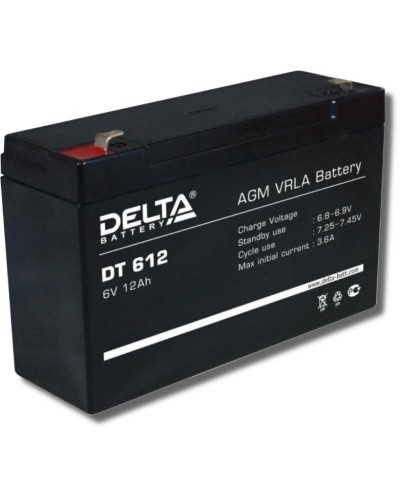 Delta DT 612. Аккумулятор герметичный свинцово-кислотный. Delta в Архангельске