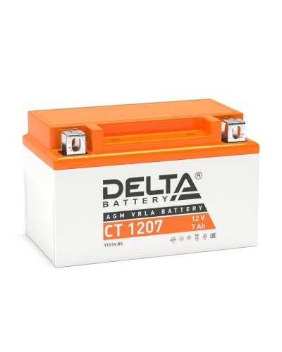 Delta CT 1207. Аккумулятор герметичный свинцово-кислотный стартерный. Delta в Архангельске