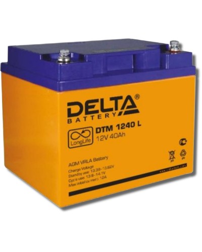 Delta DTM 1240 L. Аккумулятор герметичный свинцово-кислотный. Delta в Архангельске