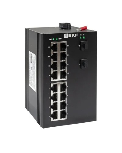 TSX-U-2GX/SFP-16GT. Промышленный неуправляемый коммутатор. EKF в Архангельске
