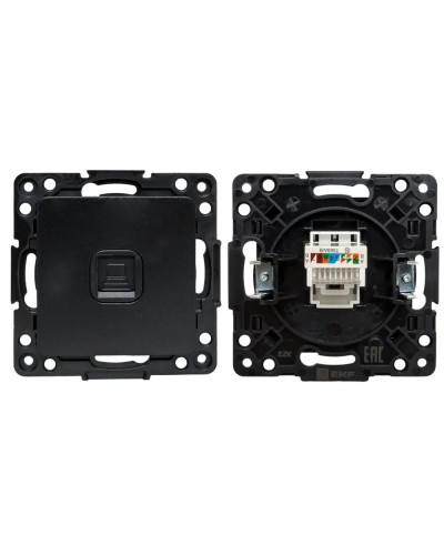 Стокгольм Механизм Розетки RJ-45 1-местной (EZK01-035-10). Механизм Розетки RJ-45 1-местной. EKF в Архангельске