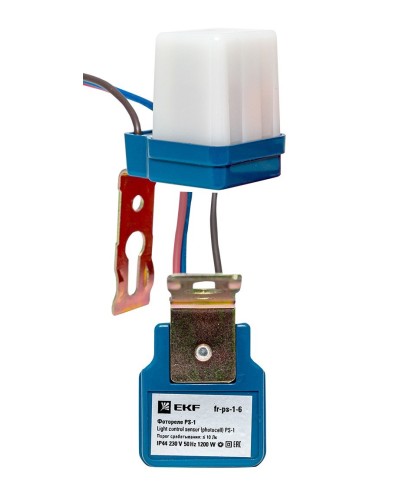 Фотореле PS-1 6А 1200Вт IP44 (fr-ps-1-6). Фотореле. EKF в Архангельске