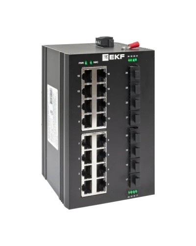 TSX-U-8GX/SFP-16GT. Промышленный неуправляемый коммутатор. EKF в Архангельске