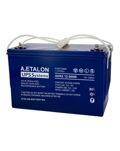 A.ETALON AHRX 12-500W (100). Аккумулятор герметичный свинцово-кислотный. ETALON в Архангельске