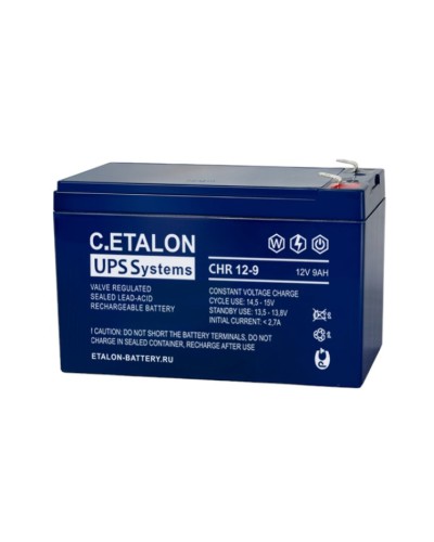 C.ETALON CHR 12-9. Аккумулятор герметичный свинцово-кислотный. ETALON в Архангельске