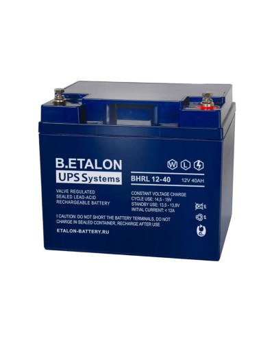 B.ETALON BHRL 12-40. Аккумулятор герметичный свинцово-кислотный. ETALON в Архангельске
