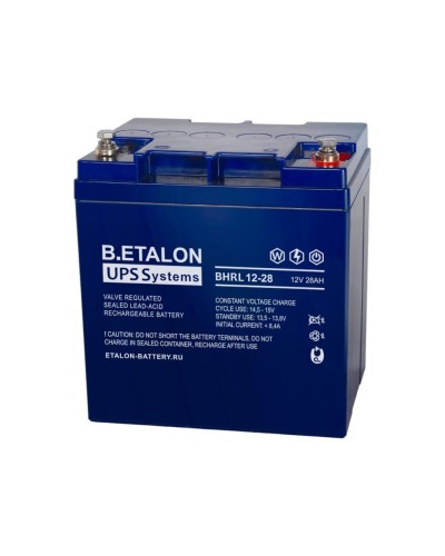 B.ETALON BHRL 12-28. Аккумулятор герметичный свинцово-кислотный. ETALON в Архангельске