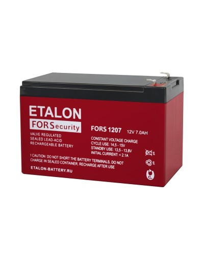 ETALON FORS 1207. Аккумулятор герметичный свинцово-кислотный. ETALON в Архангельске