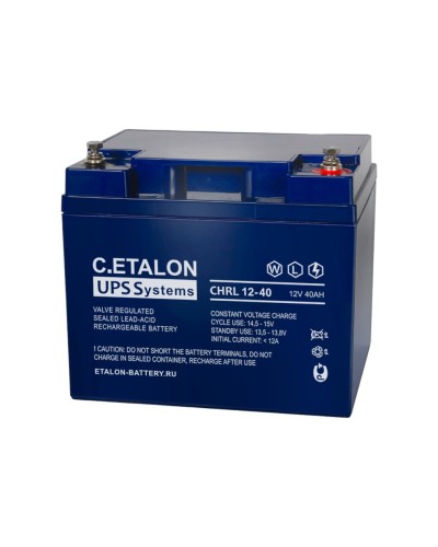 C.ETALON CHRL 12-40. Аккумулятор герметичный свинцово-кислотный. ETALON в Архангельске