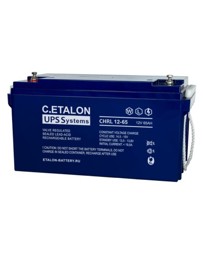 C.ETALON CHRL 12-65. Аккумулятор герметичный свинцово-кислотный. ETALON в Архангельске