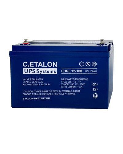 C.ETALON CHRL 12-100. Аккумулятор герметичный свинцово-кислотный. ETALON в Архангельске