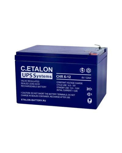 C.ETALON CHR 6-12. Аккумулятор герметичный свинцово-кислотный. ETALON в Архангельске