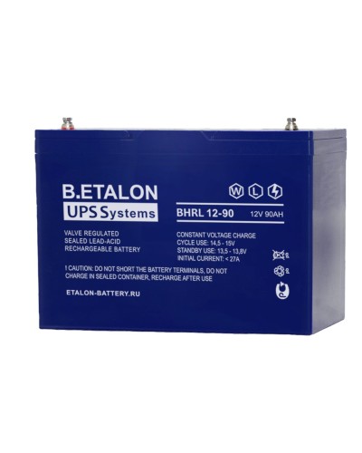 B.ETALON BHRL 12-90. Аккумулятор герметичный свинцово-кислотный. ETALON в Архангельске