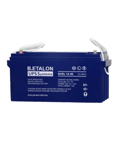 B.ETALON BHRL 12-80. Аккумулятор герметичный свинцово-кислотный. ETALON в Архангельске