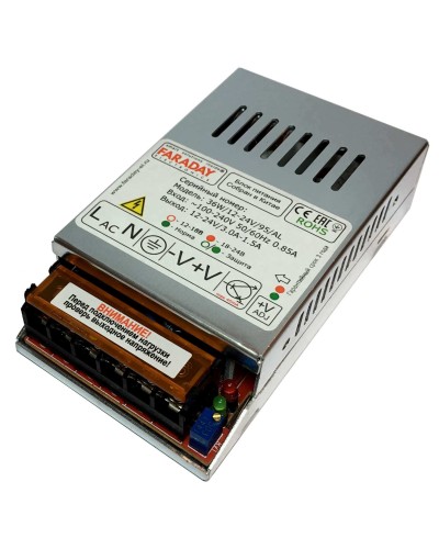 36W/12-24V/95AL. Импульсный блок питания. FARADAY в Архангельске